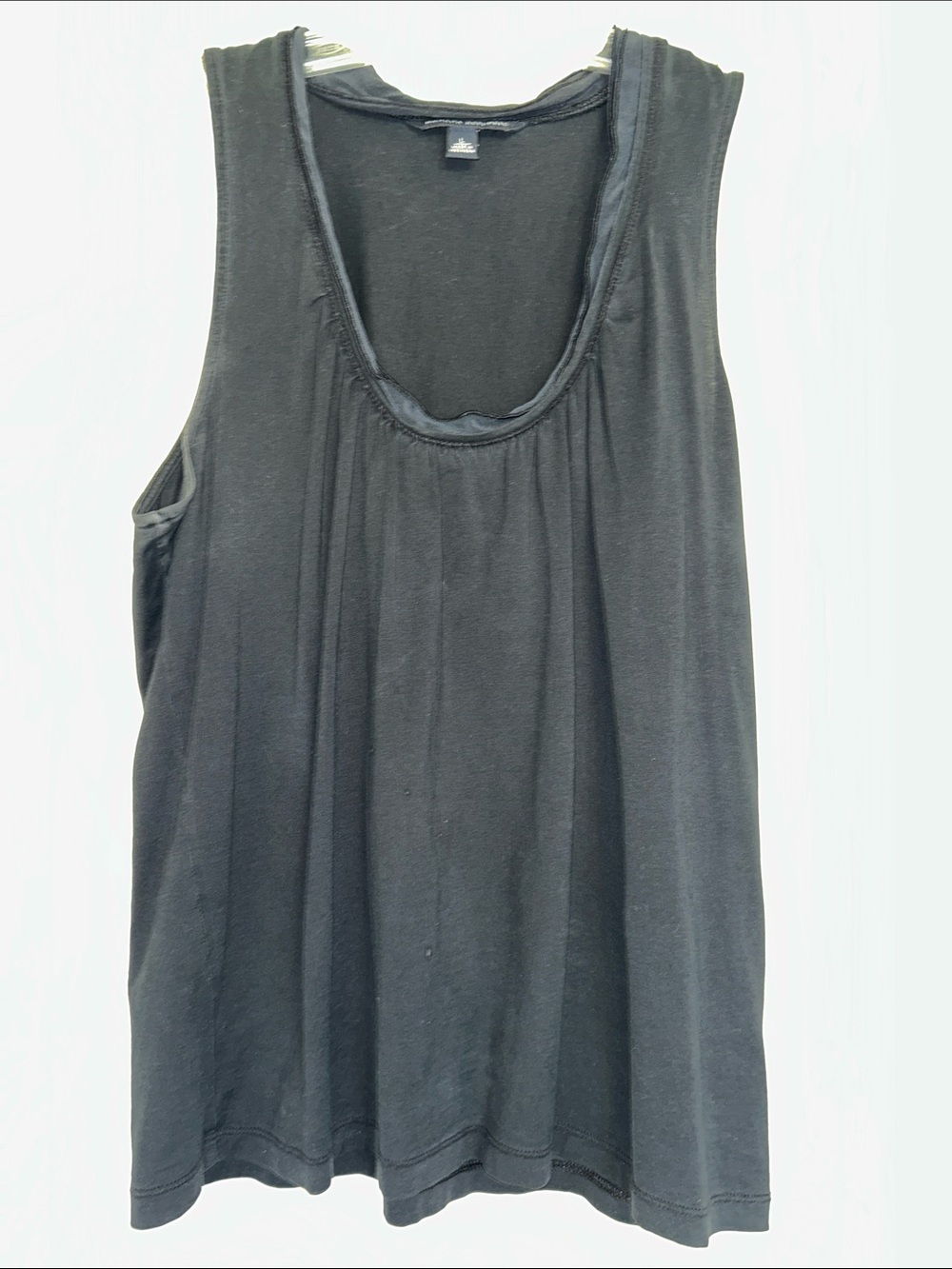 Banana Republic Black Sleeveless Scoop Neck Women's Tank Top • L